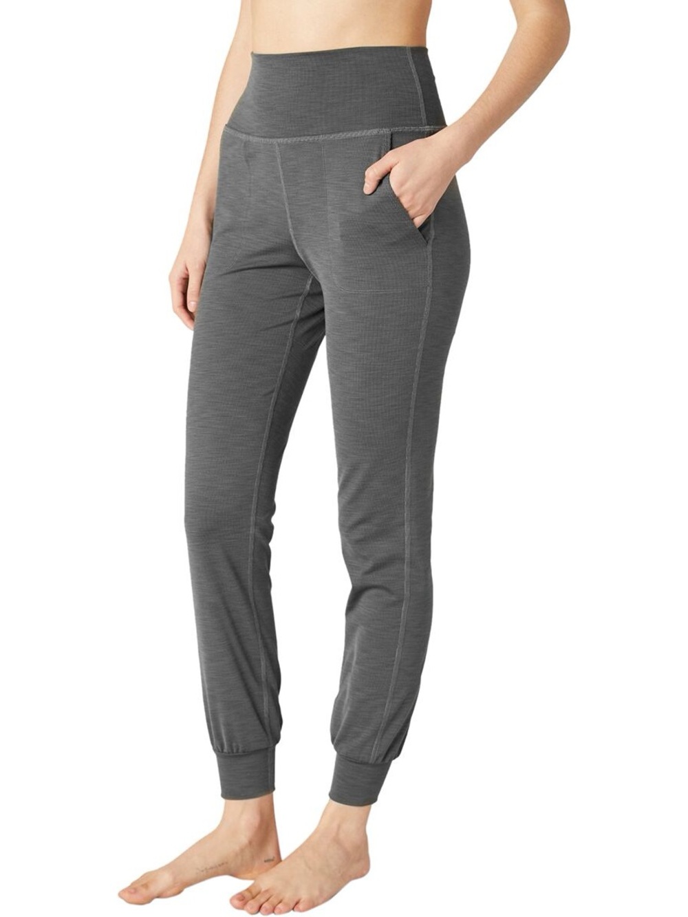 Beyond Yoga Heather Ribbed Midi Joggers Women’s Size Large